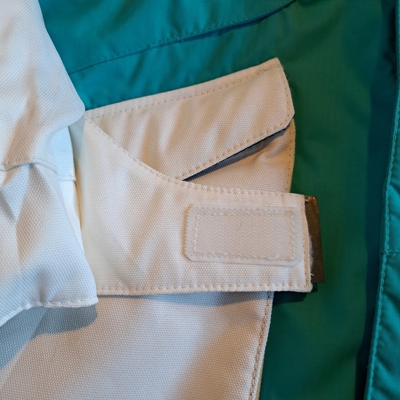 SMS men's size Large Aqua & white ski or snowboard jacket, Wind  & waterproof - Picture 9 of 16